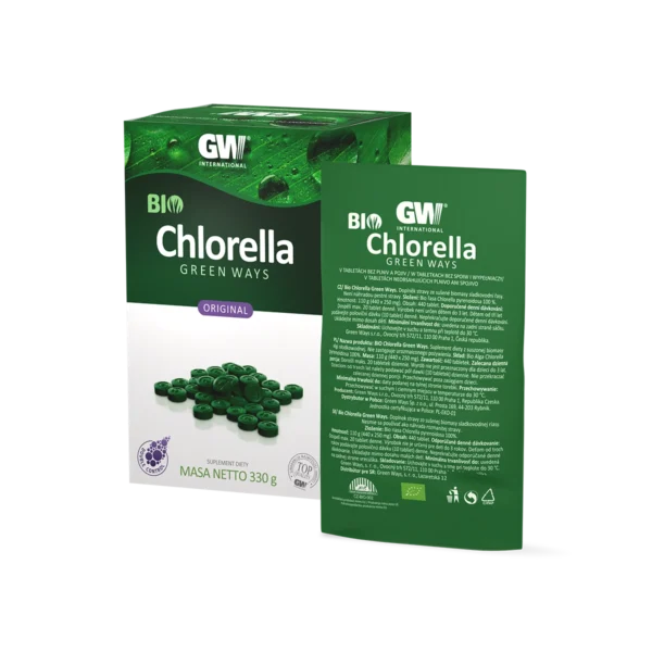 Green Ways BIO Chlorella Pyrenoidosa Najwyższa Jakość! 1320 szt. 330 g = 66 Porcji