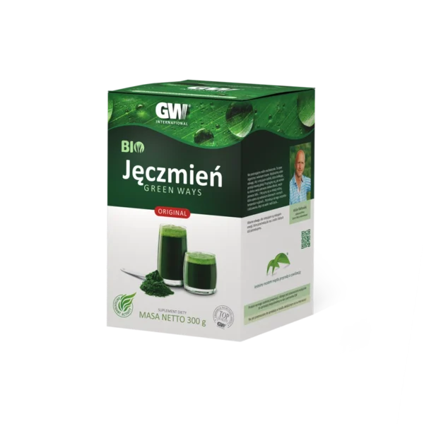 Green Ways BIO Sproszkowany Sok z Młodego Zielonego Jęczmienia. Najwyższa Jakość! 300 g = 60 Porcji - obrazek 2